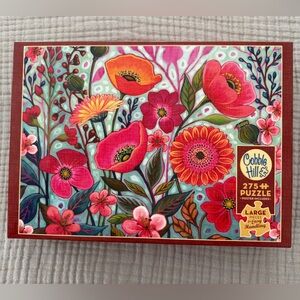 Cobble Hill Shady Garden Puzzle - Red and Pink
